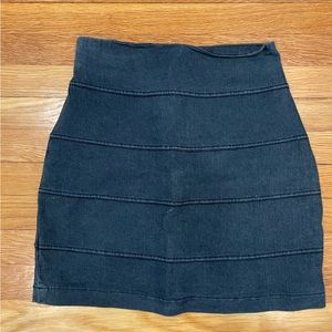 Jean mini skirt